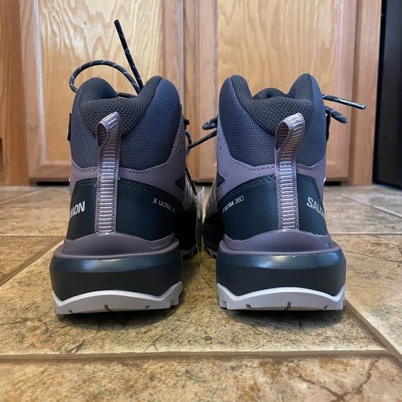 NWT Salomon womens X Ultra 360 Mid GTX® hiking boots sz 8.5 - Picture 3 of 7